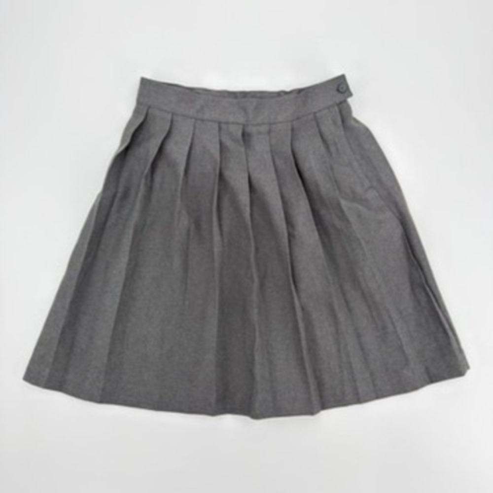 French Toast Girls Gray Pleated School Uniform Skirt Adjustable Waist Size 10